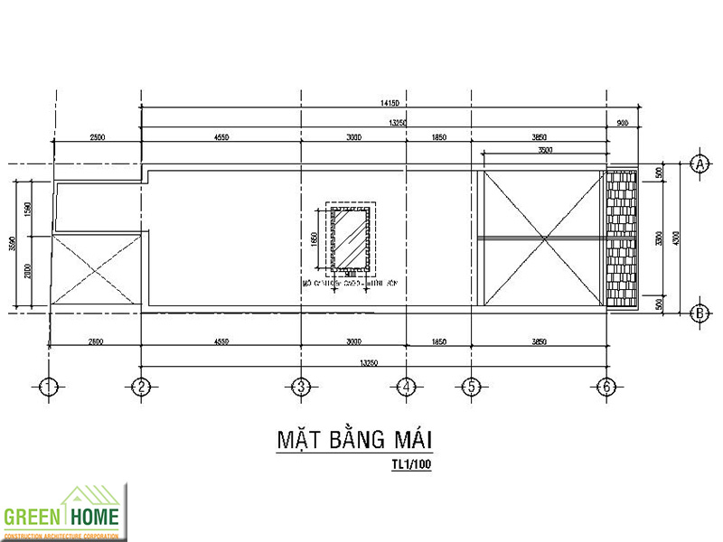Nhà phố tóp hậu thiết kế hợp phong thủy