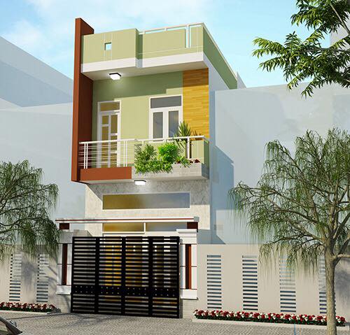 5 mẫu nhà phố một mặt tiền vuông vức tiết kiệm kinh phí rẻ nhất