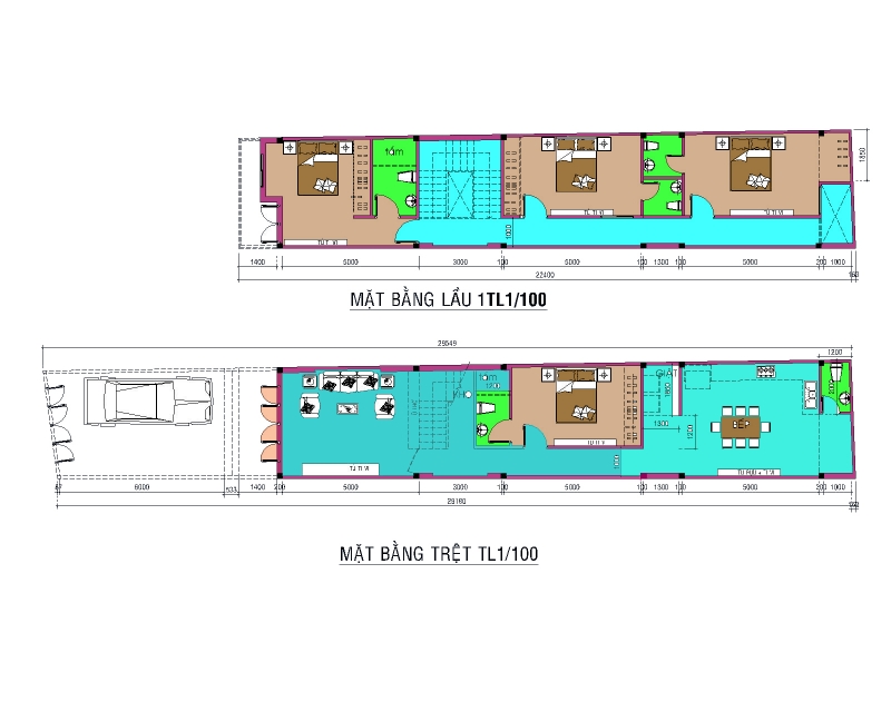5 mẫu nhà phố một mặt tiền vuông vức tiết kiệm kinh phí rẻ nhất