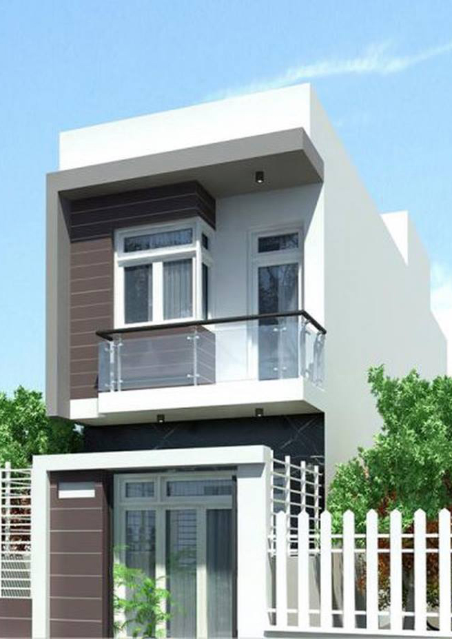 5 mẫu nhà phố một mặt tiền vuông vức tiết kiệm kinh phí rẻ nhất