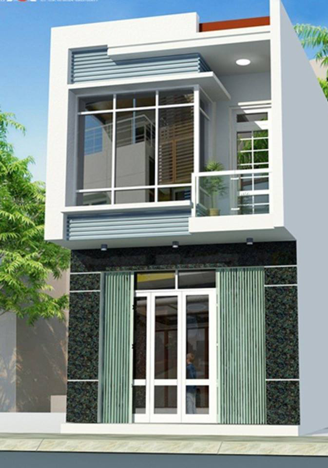 5 mẫu nhà phố một mặt tiền vuông vức tiết kiệm kinh phí rẻ nhất