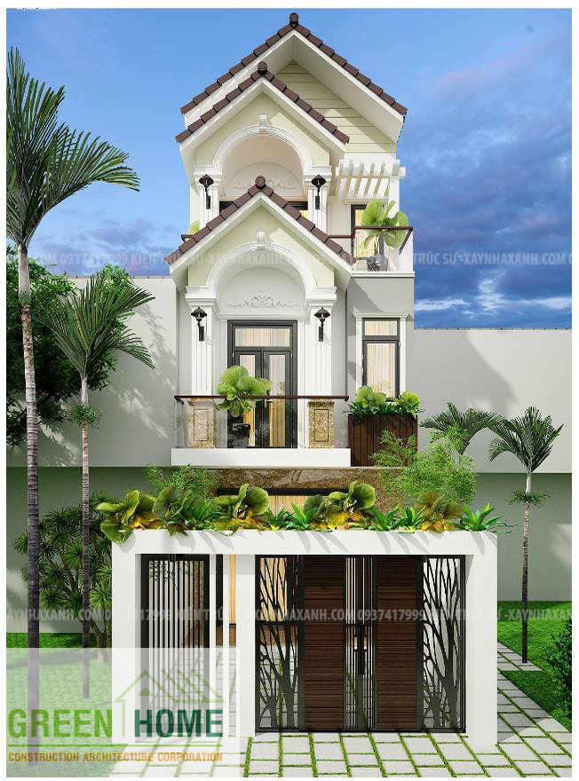 Xây dựng nhà phố 2 tầng mái thái - Chú Quân Quận 2