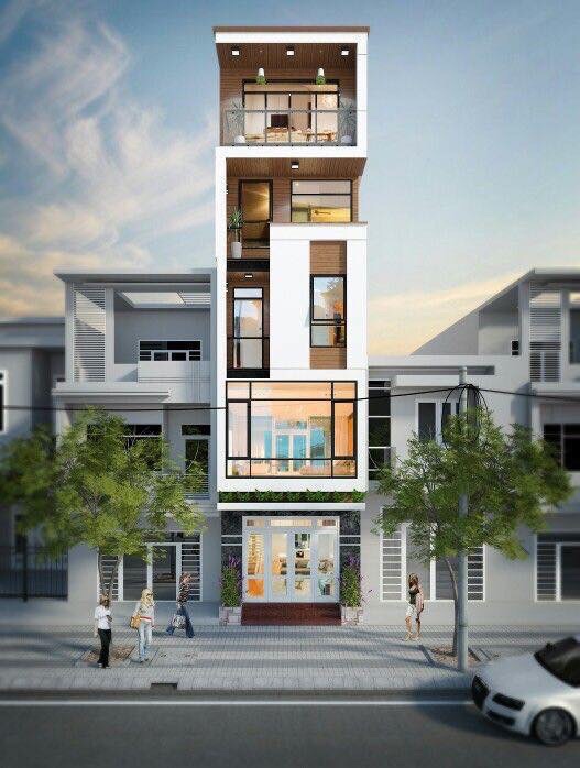 6 mẫu nhà phố đẹp Sài Gòn 1 trệt 1 lững 3 lầu sân thượng